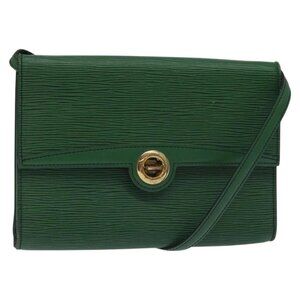 LOUIS VUITTON Epi Pochette Arche Shoulder Bag Green M52574 LV Auth 130925